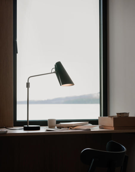 Birdy table lamp swing window portrait Photo Einar Aslaksen