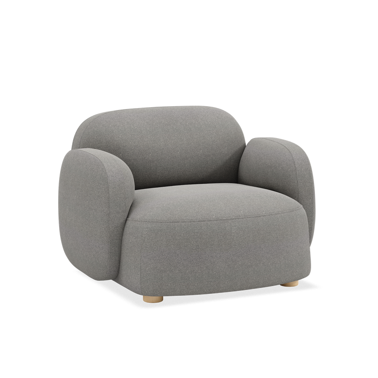 Gem lounge chair w/armrests