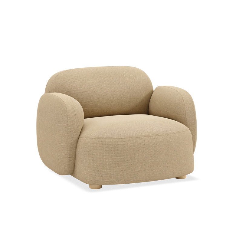 Gem lounge chair w/armrests