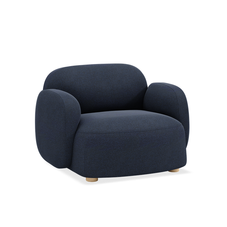 Gem lounge chair w/armrests