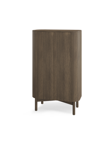 Loud tall cabinet smoked oak