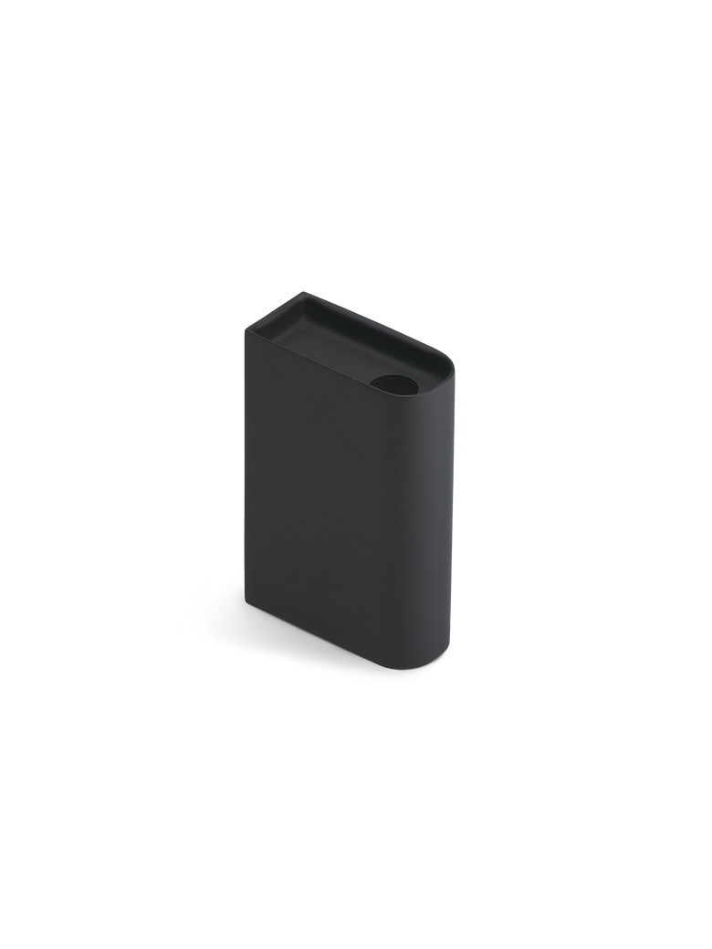 Monolith candle holder medium black