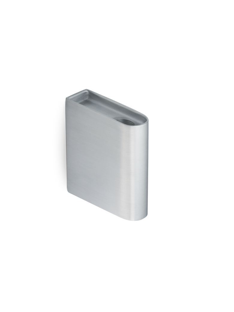 Monolith candle holder wall aluminium