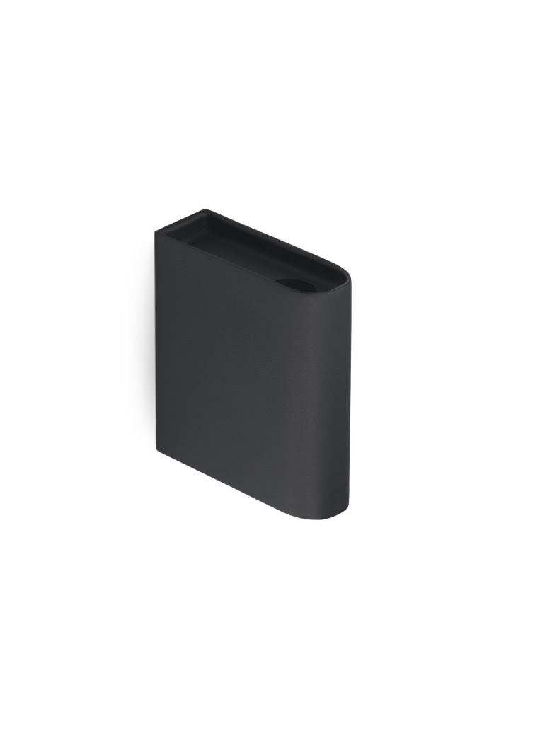 Monolith candle holder wall black