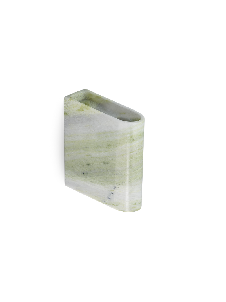 Monolith candle holder wall green