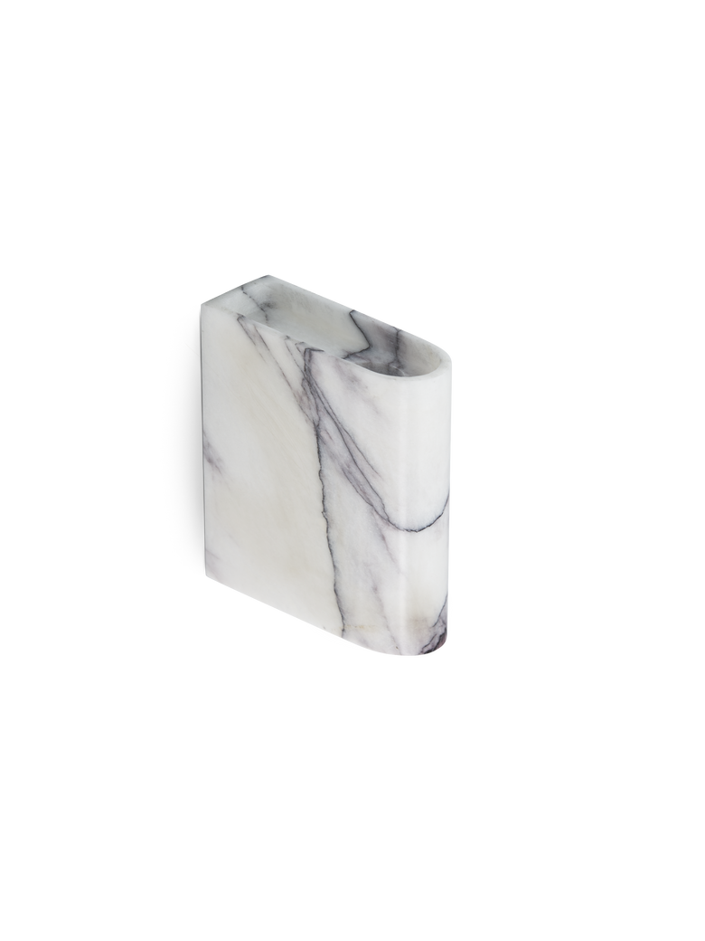 Monolith candle holder wall white mix