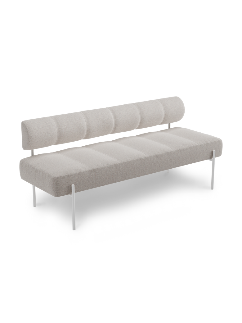 Daybe dining sofa Brusvik02 white legs