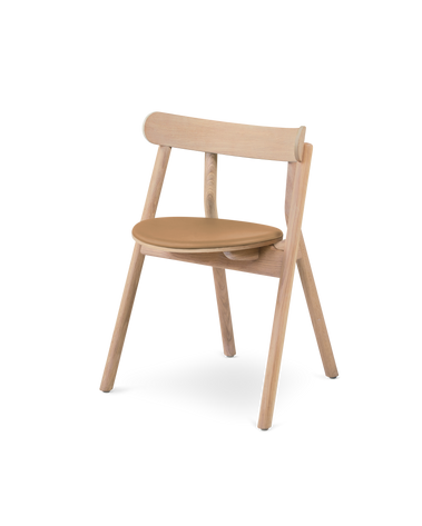 Oaki dining chair Light oak leather seat a5744185 6058 4271 a02e 390cd7230af3