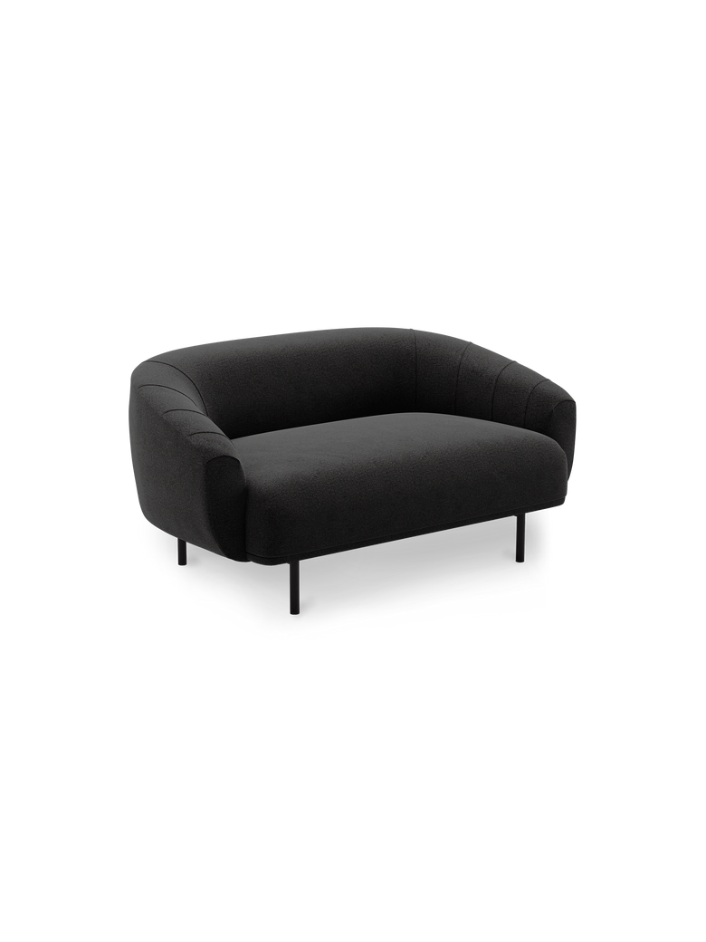 Plis 2seater sofa Brusvik08 black legs