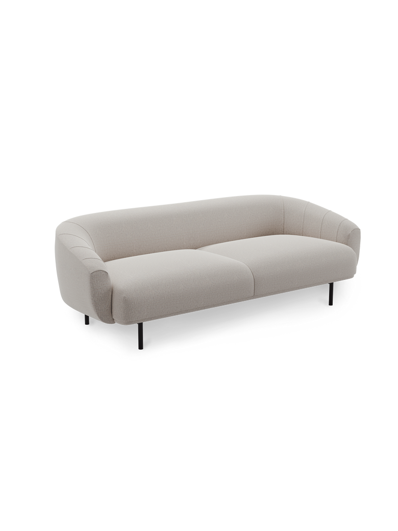 Plis 3seater sofa Brusvik02 black legs