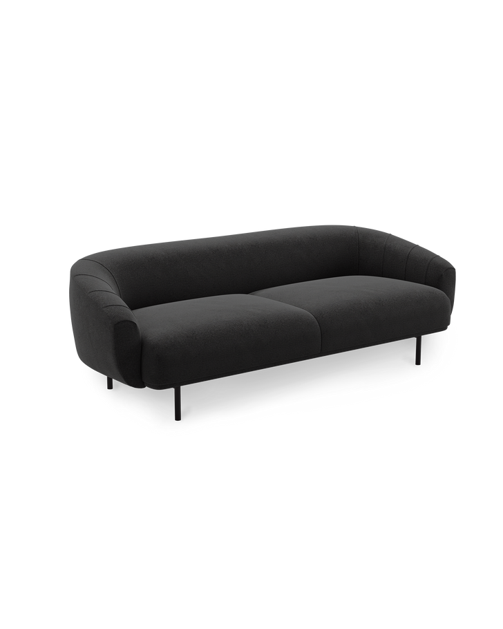 Plis 3seater sofa Brusvik08 black legs