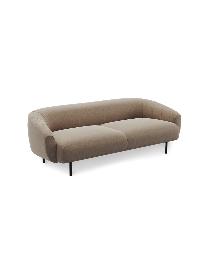 Plis 3seater sofa Brusvik65 black legs