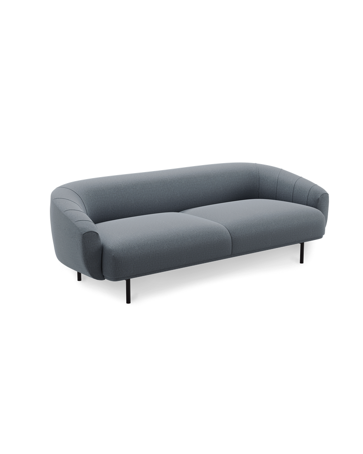 Plis 3seater sofa Brusvik94 black legs