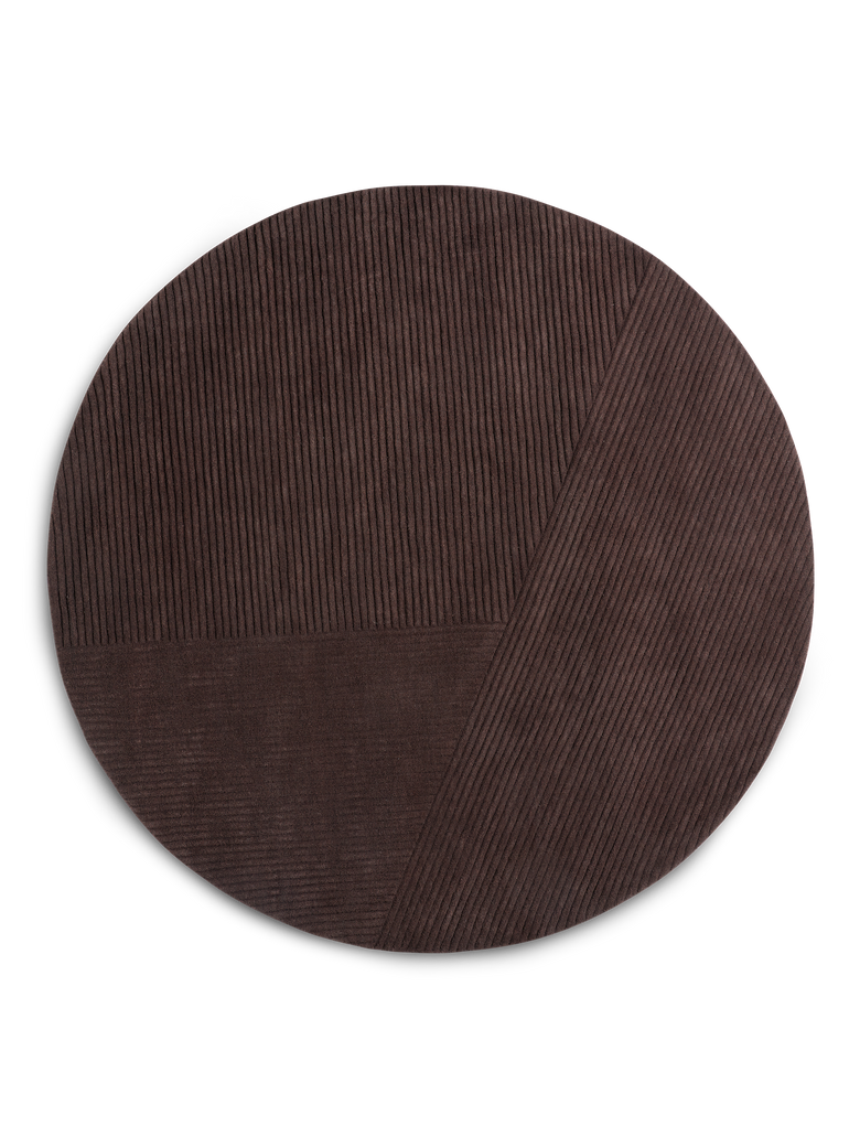 Row rug circular dark brown 1ea63e9a 3458 415a 88d5 90626e46018c