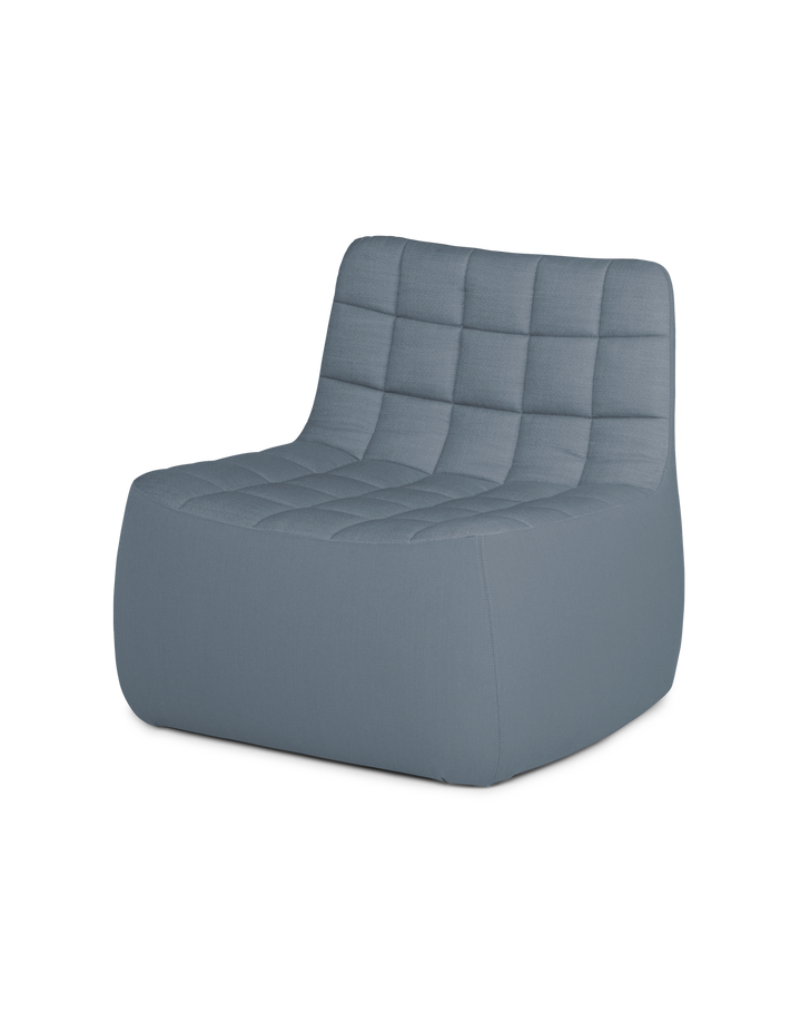Yam lounge chair Brusvik94 Grey blue