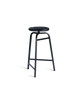 Treble Barstool H65 Black-black leather-seat