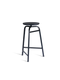 Treble Barstool H65 Black-black wood-seat