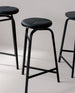 Treble bar stool black group close Photo Einar Aslaksen