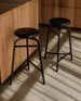 Treble bar stools black kitchen close Photo Einar Aslaksen