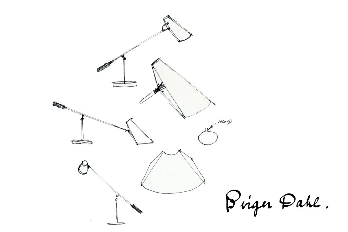 birdy table lamp 70th anniversary edition sketch